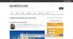 Desktop Screenshot of milanostyle.com