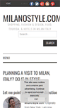 Mobile Screenshot of milanostyle.com